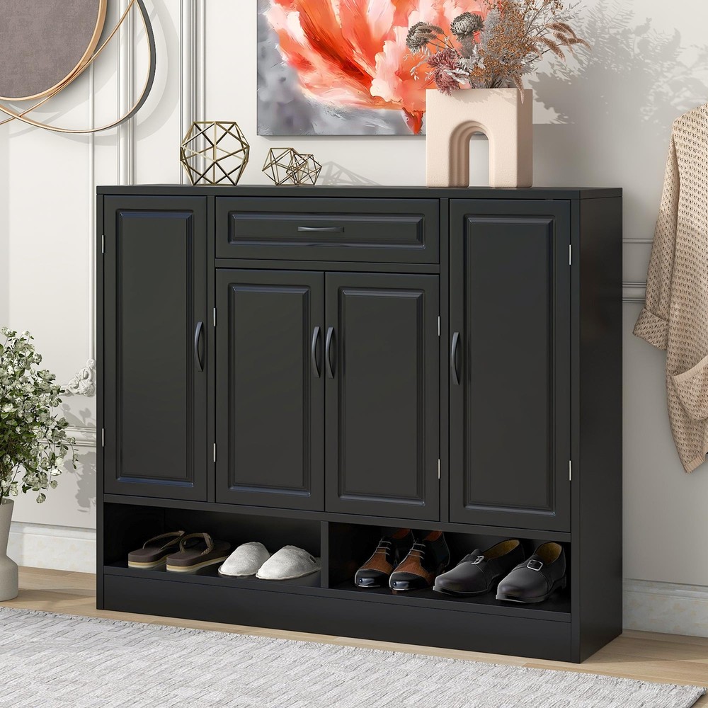 Space-saving Design Side Board Minimalist Shoe Storage Organizer