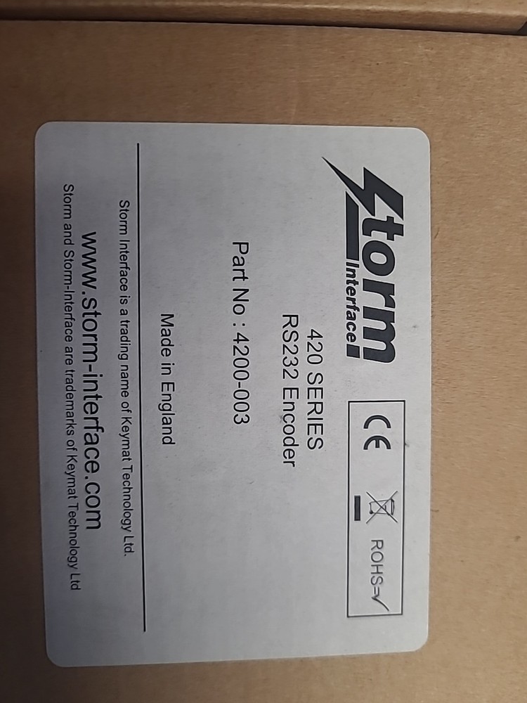 Storm 420 Series RS232 Encoder 4200-003 *BRAND NEW*