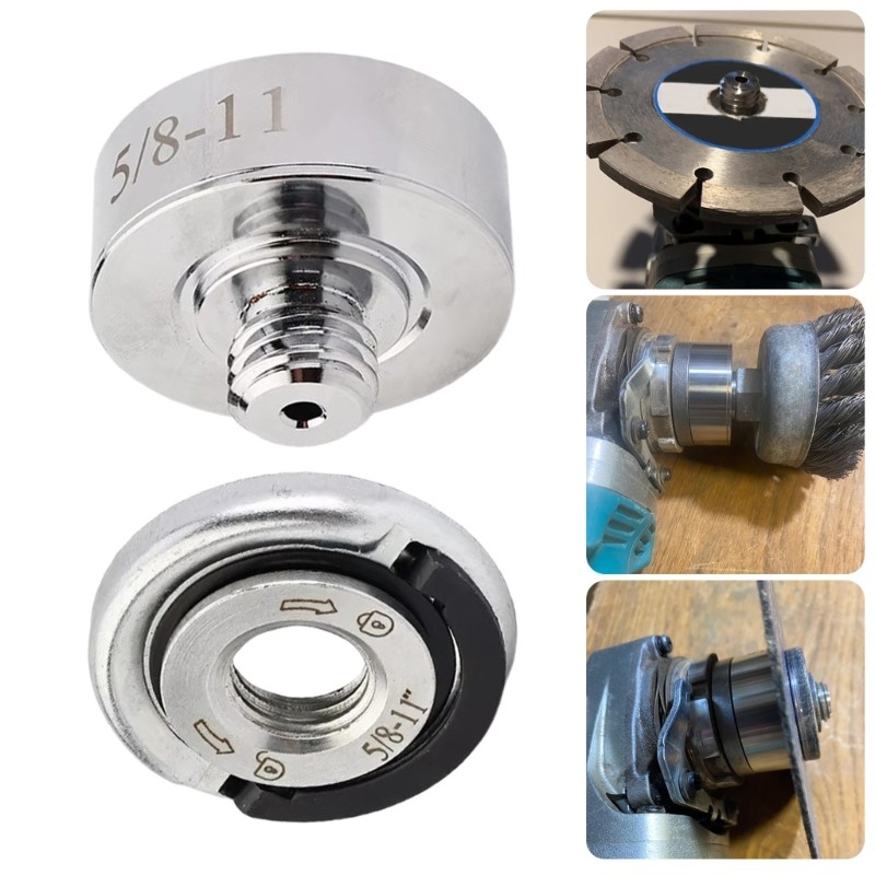 Multipurpose Grinder Adapter Set 5/8"-11 Thread for X Lock Locking Nut Adapter