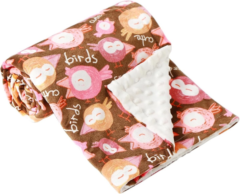 iEvolve Baby Blanket Ultra Soft Double Layer with Dotted Backing Blankets
