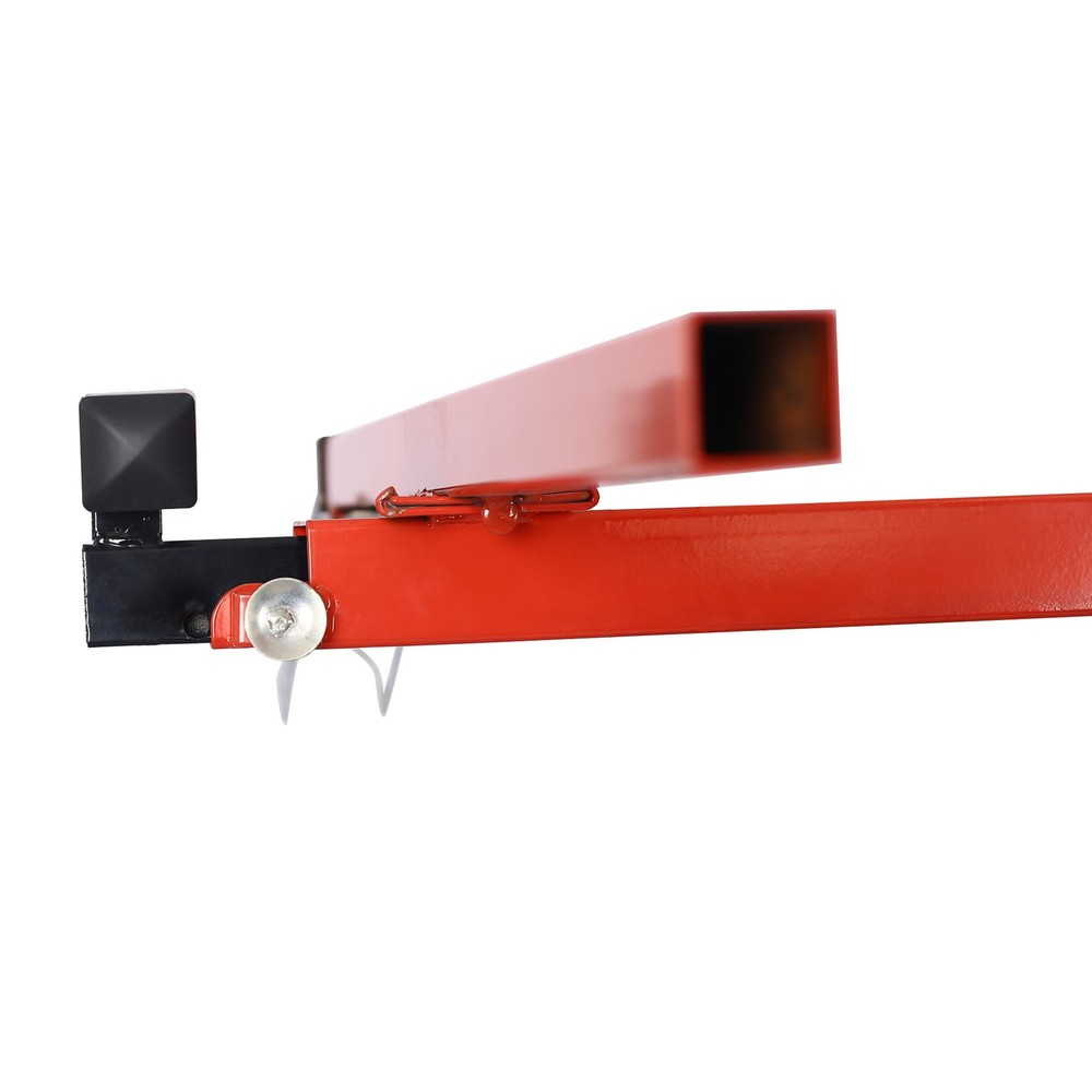 13FT Drywall Rolling Lifter Panel Hoist Jack Lifter Lockable Wheel Drywall Panel