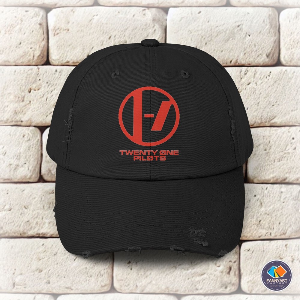 Twenty One Pilots Logo Unisex Distressed Cap