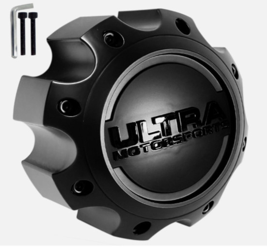 ULTRA MOTORSPORTS A89-9778SBB OEM 6.5" MATTE BLACK CENTER CAP *C6