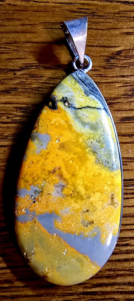 Bumble Bee Jasper Pendant