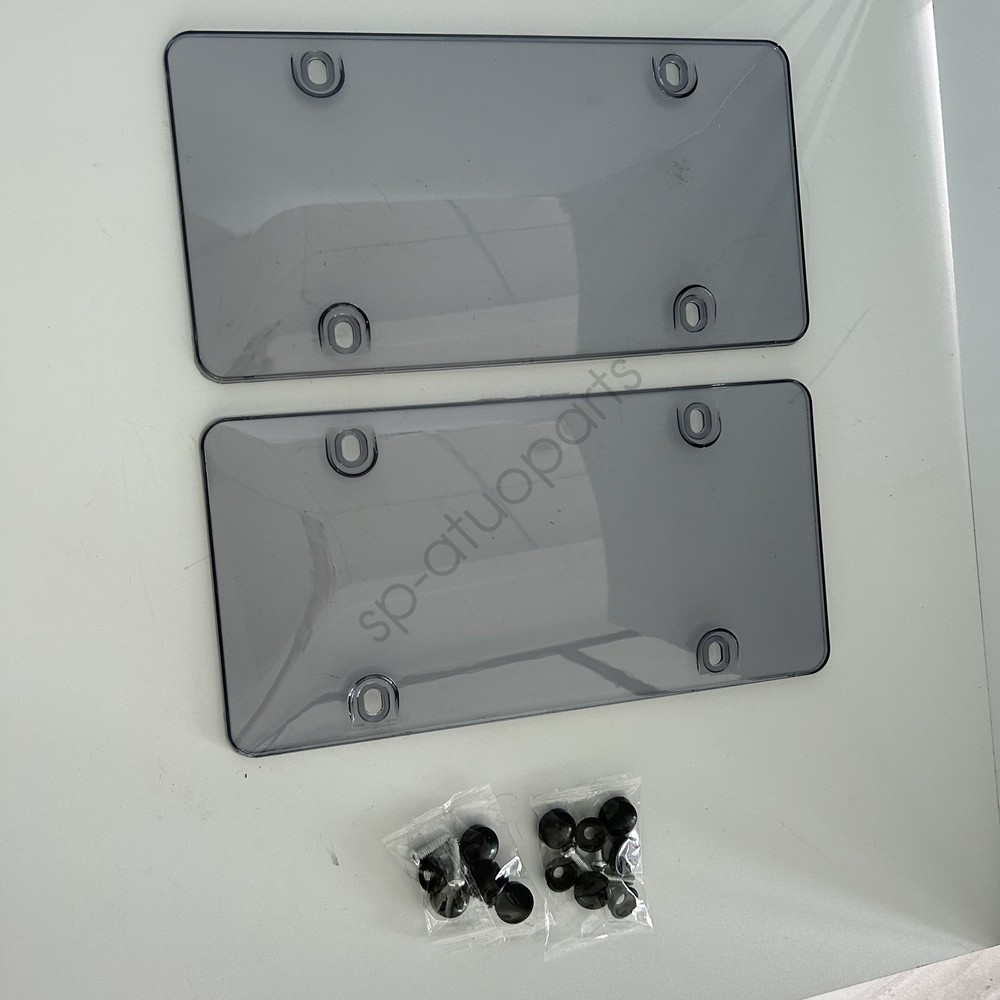 Unbreakable License Plate Bubble Covers Universal Fitment Protector License 2pcs