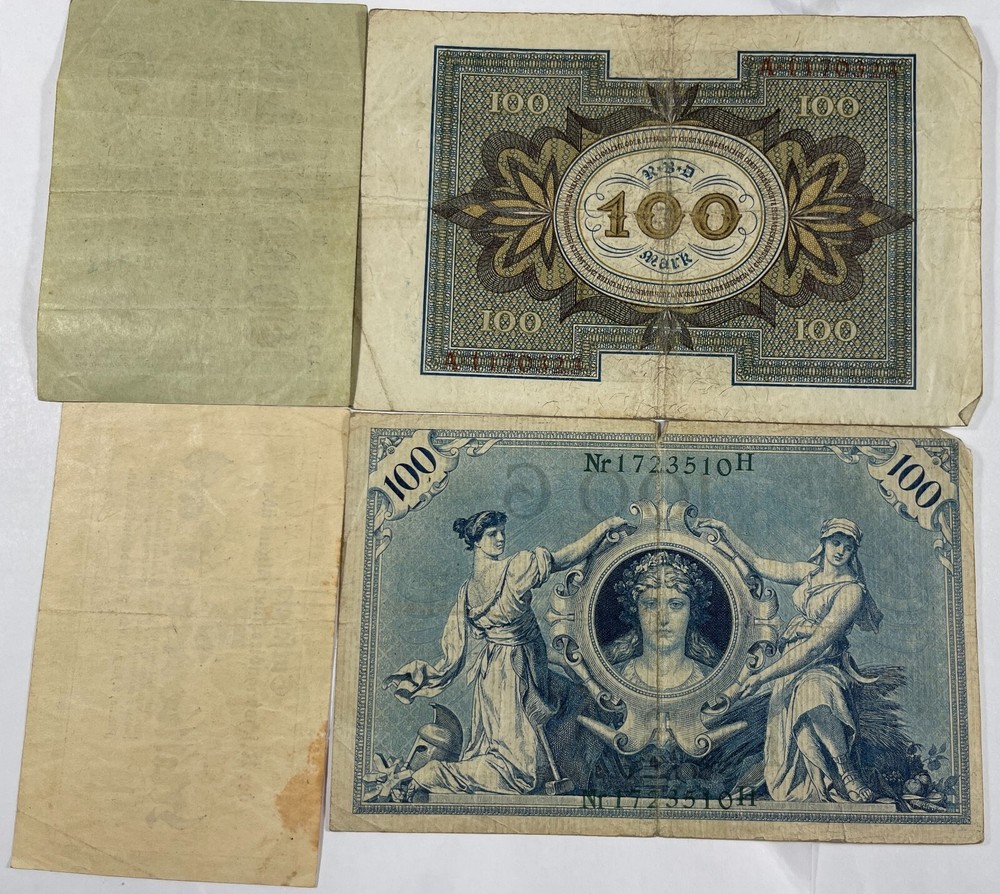 Germany 7 Diff. old notes mixed grades (#763)