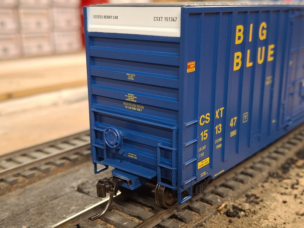 Intermountain HO scale Gunderson 50' High Cube Boxcar - CSX
