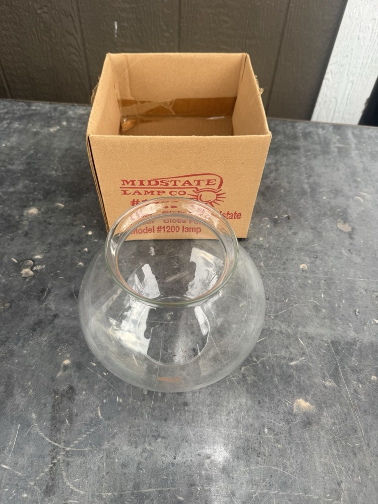 MIDSTATE LAMP CO. Glass Globe