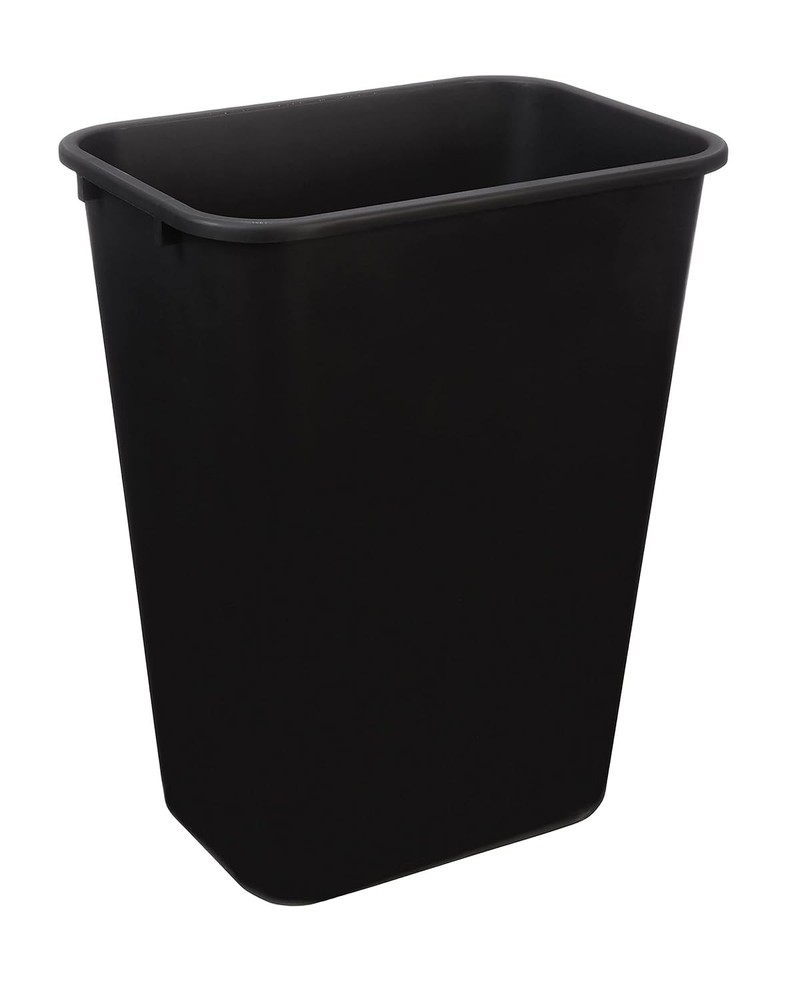 Rectangular Commercial Office Wastebasket, Easy to Clean, Space-Saving