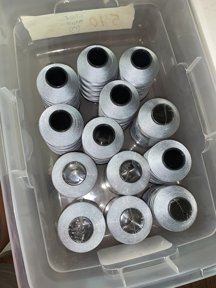 spools of embroidery threads