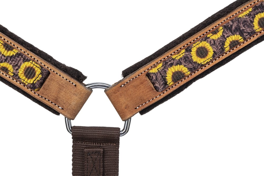 Western Saddle Breastcollar - Nylon, Leather & Felt Backed - 7 Fun Prints