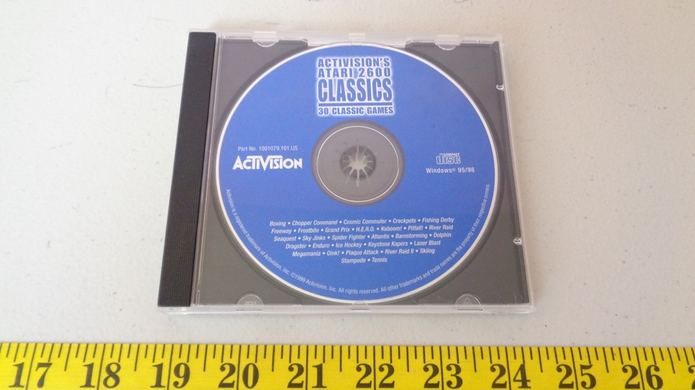 Atari 2600 30 Classic Games CD-ROM Computer Game Activision 1999