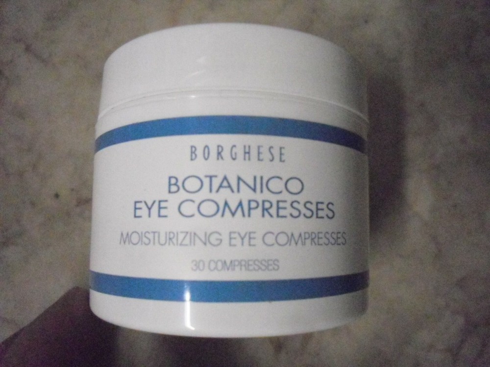 New BORGHESE BOTANICO EYE COMPRESSES 30 COMPRESSES MOISTURIZING