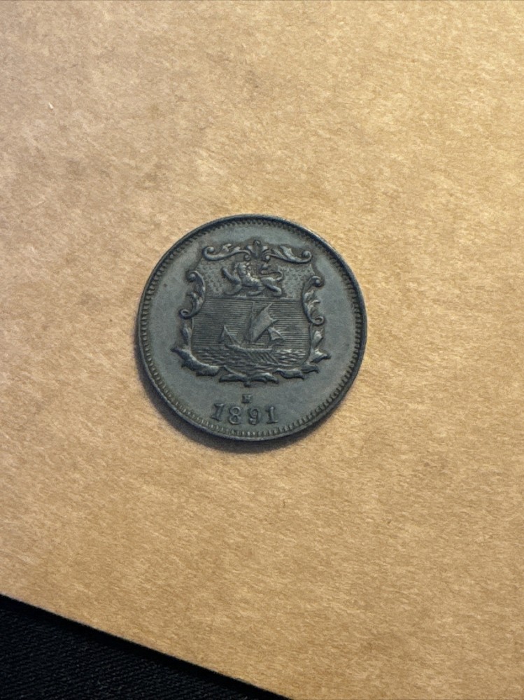 1891 British North Borneo Half Cent PE