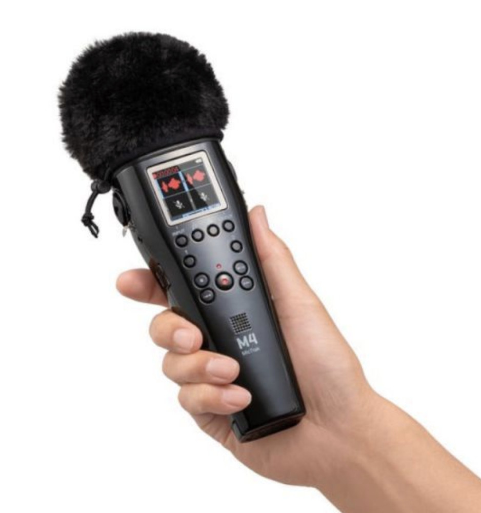 Zoom M4 4-track recorder with built-in timecode generator, 32-bit float support