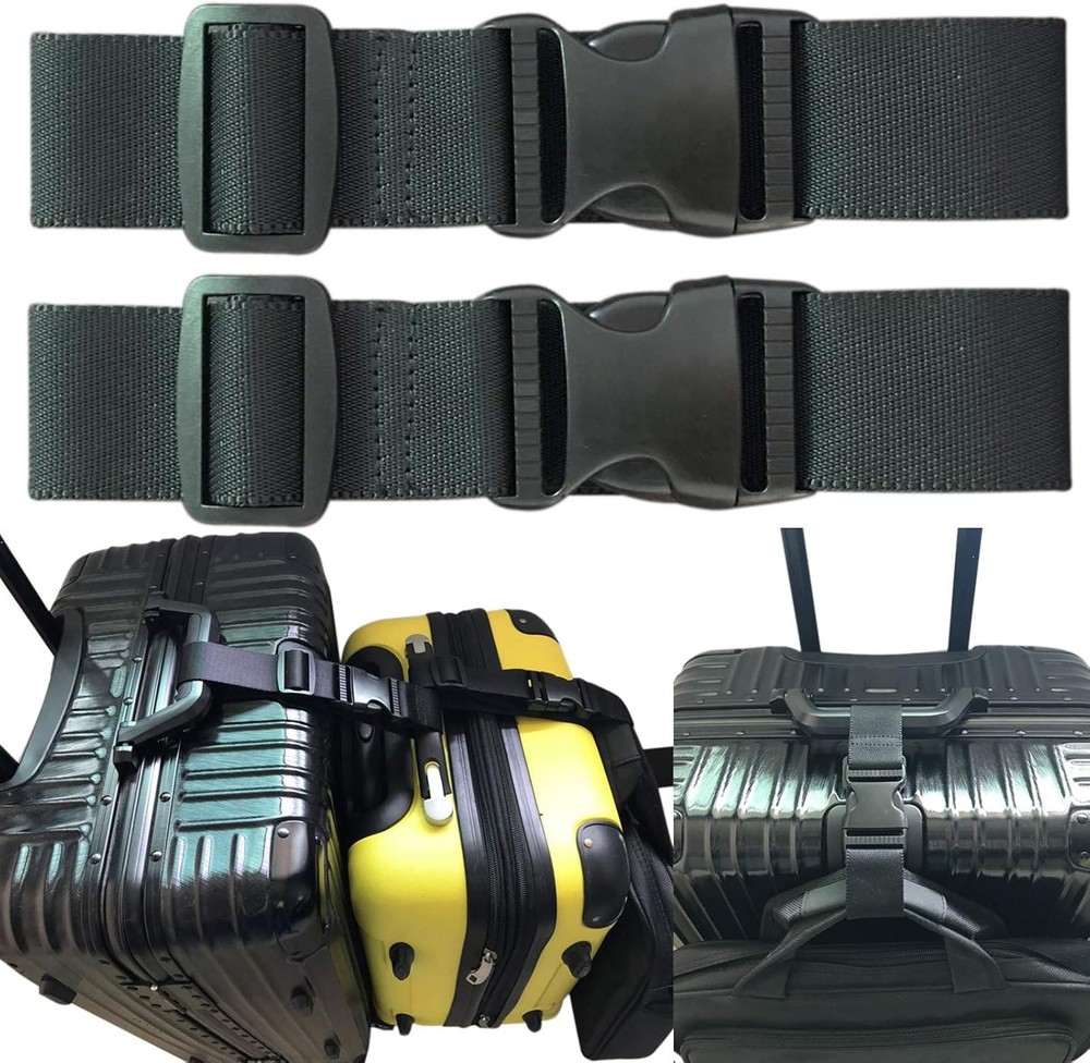 Luggage Straps 2pcs Adjustable Travel Belts