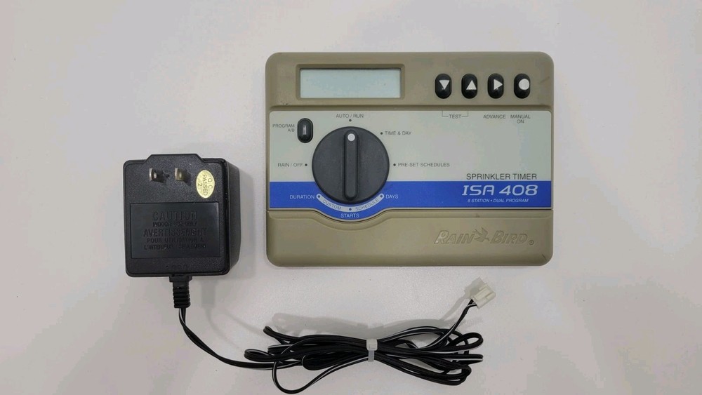 Rain Bird ISA 408, Automatic 8 Station Dual Program Sprinkler Timer