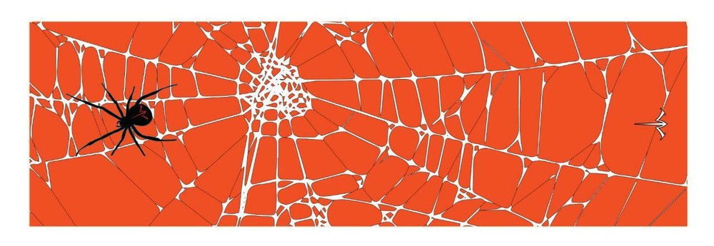 White Water Archery Black Widow Spider Web Orange Stabilizer Wrap Protection