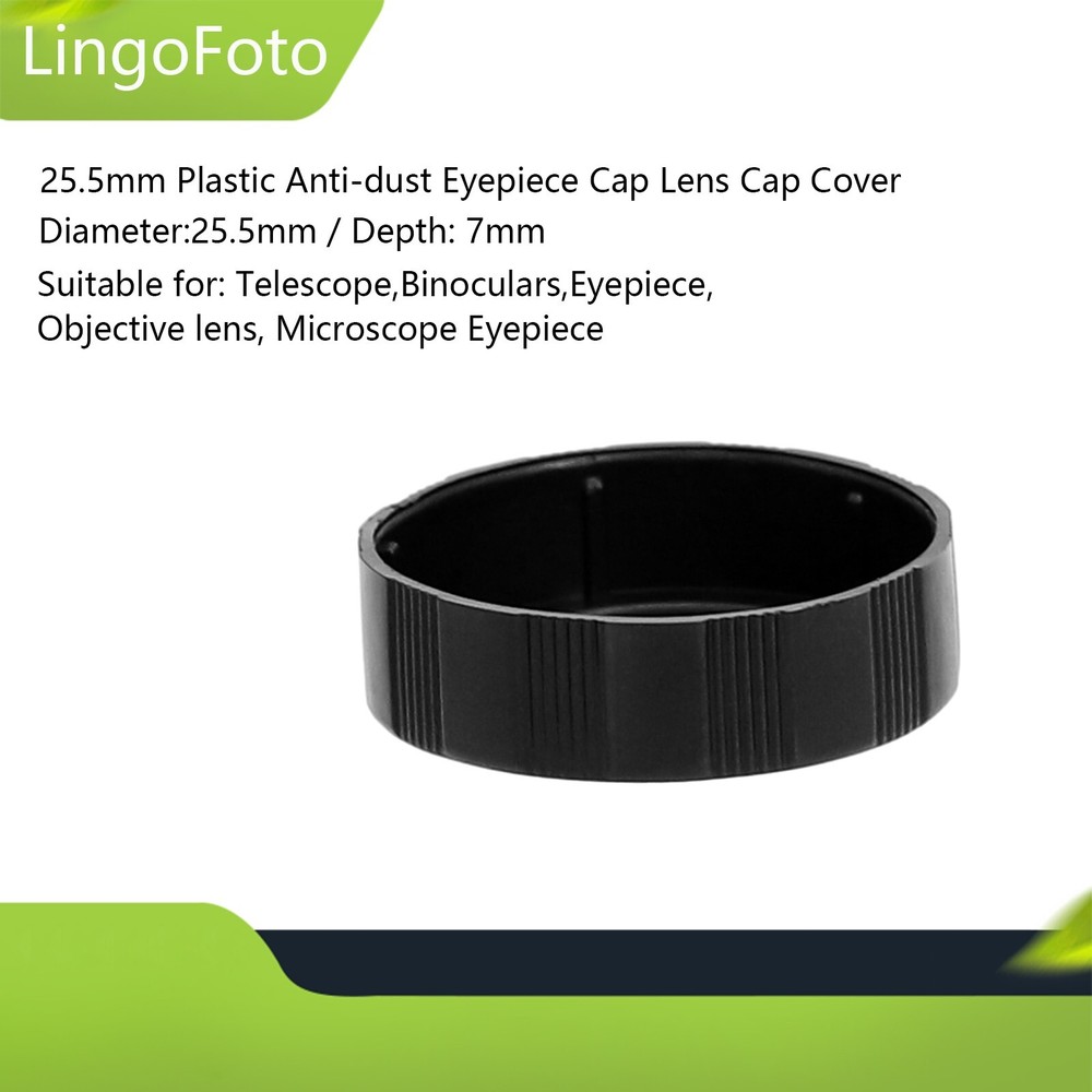 25.5mm Plastic Eyepiece Cap Lens Cov for Telescope Binocular Microscope