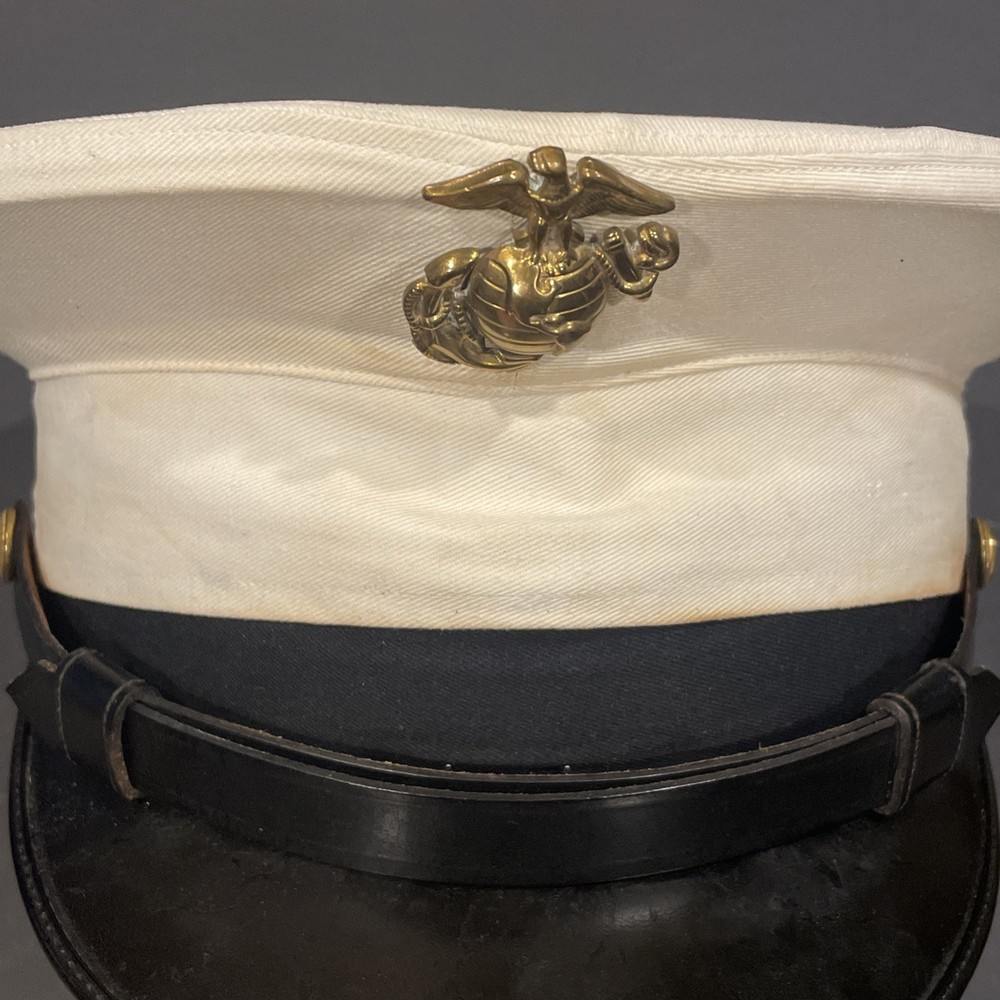 USMC Service Dress White Hat Size 7