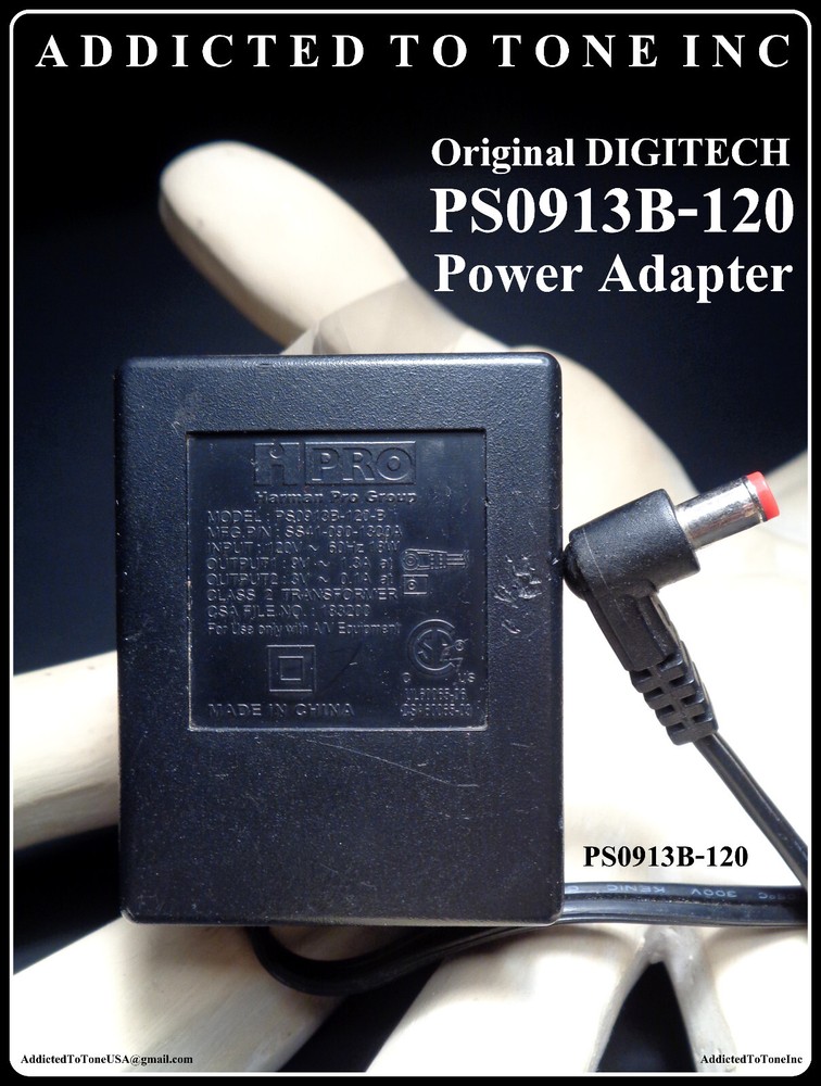 ORIGINAL Digitech PS0913B-120 Power Adapter / USA Version