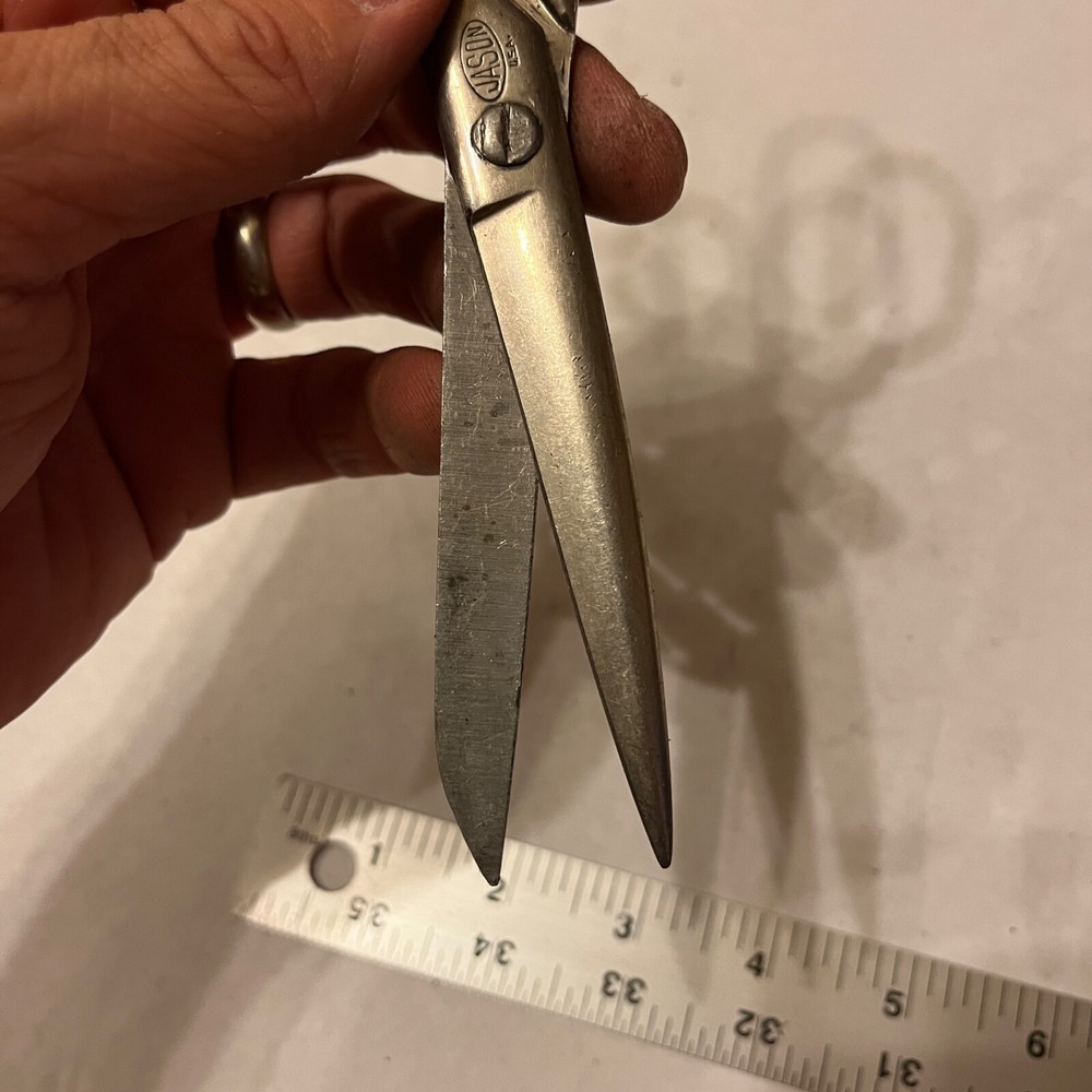 Vintage Jason Scissors Red Handle 7” Long
