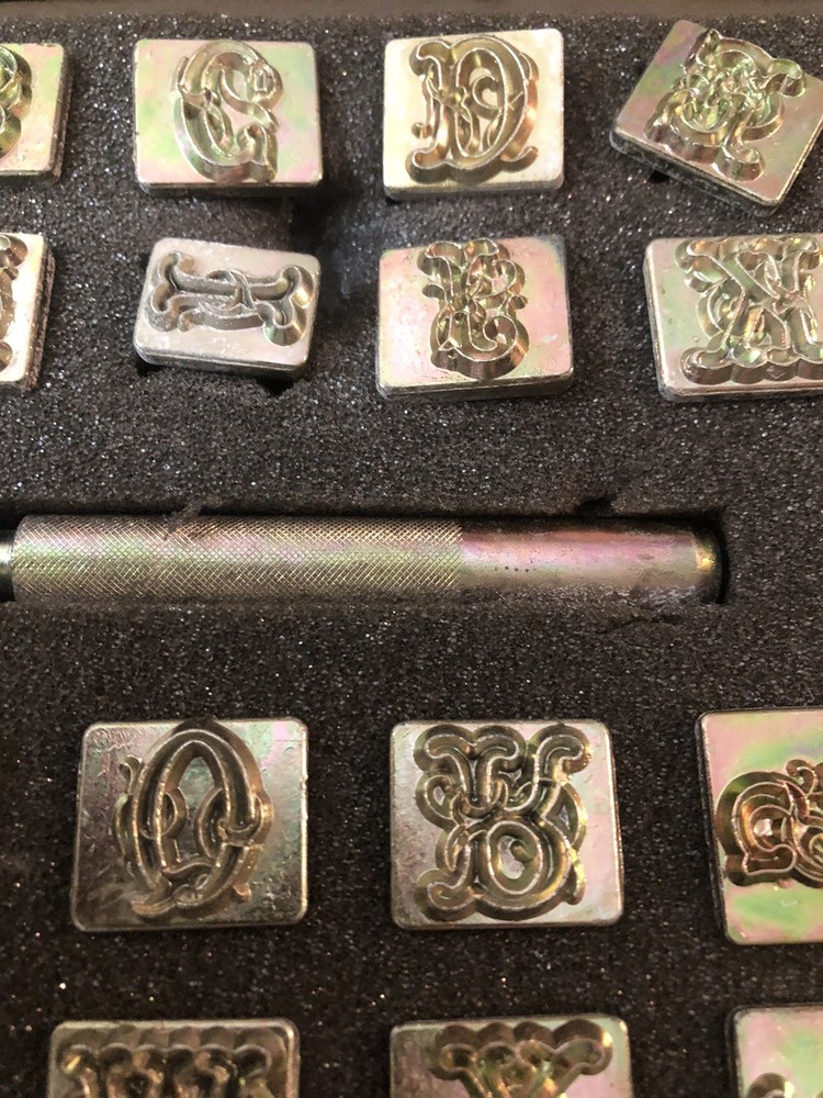 Vintage Craftool Co. Alphabet Set Complete. 3/4 In Script #8139