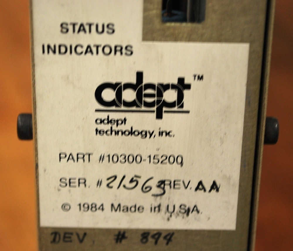 Adept Technology 10300-15200 A Type Rev. AA Control Module Servo Drive Amplifier