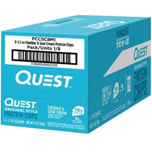 Quest Nutrition Protein Chips - Cheddar & Sour Cream