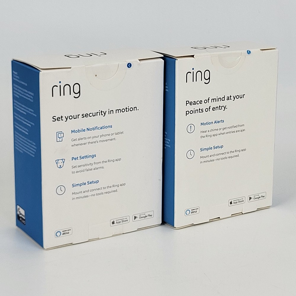 Ring Alarm Security - Contact Sensor and Motion Detector - 2nd Gen - White