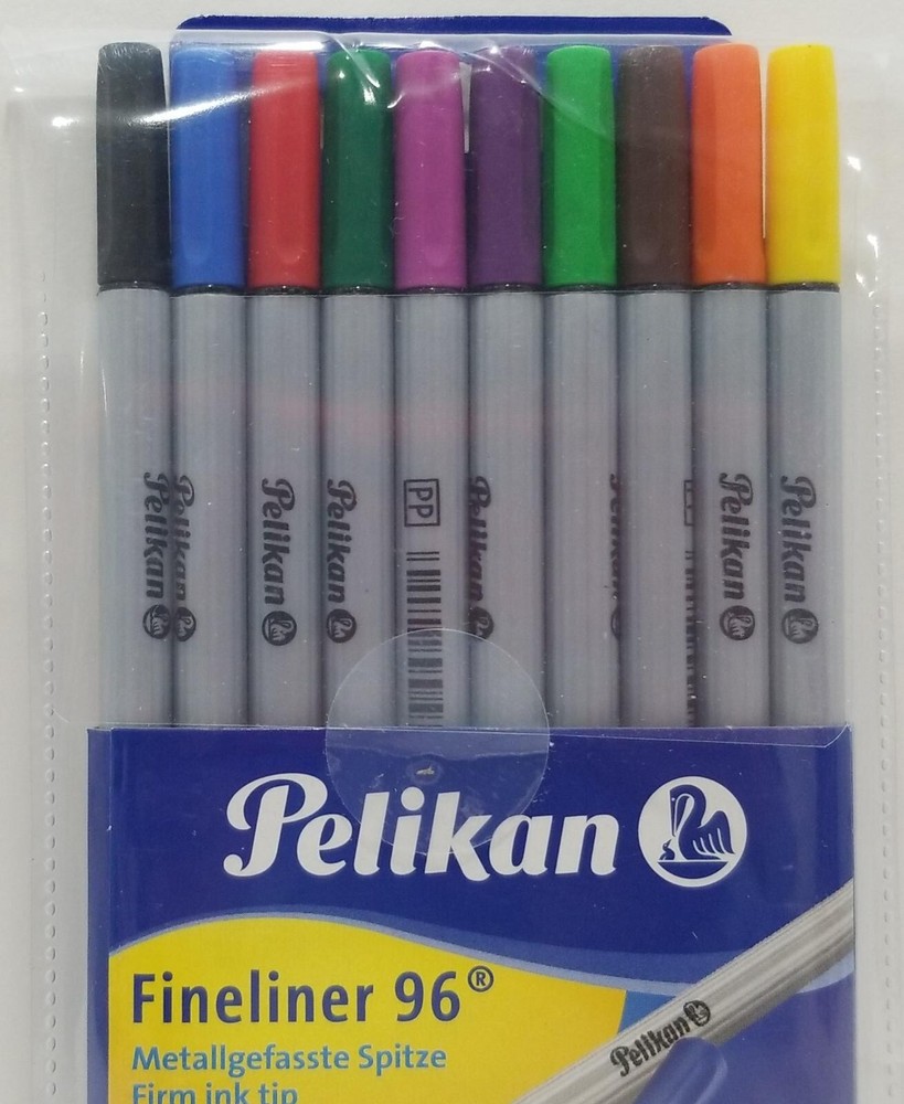 Pelikan Fineliner96 Marker Basic 10 Piece Set, Assorted Colours