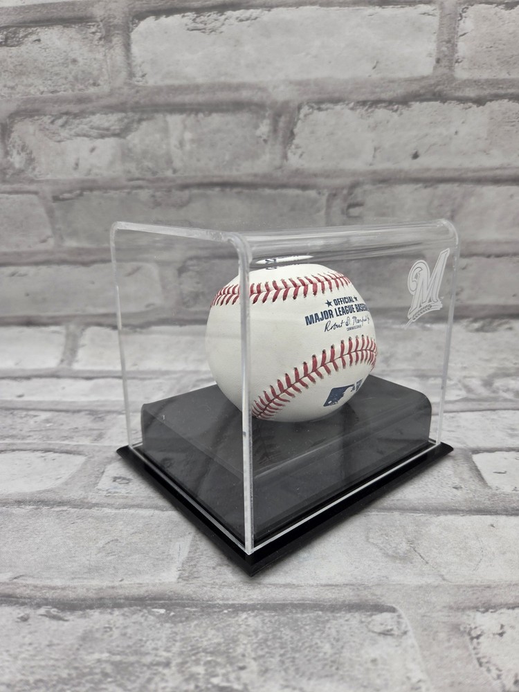 Milwaukee Brewers Baseball Cube Logo Display Case - Fanatics
