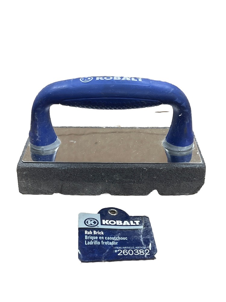 Kobalt Rub Brick 8138 Handle Medium Coarse Light Used