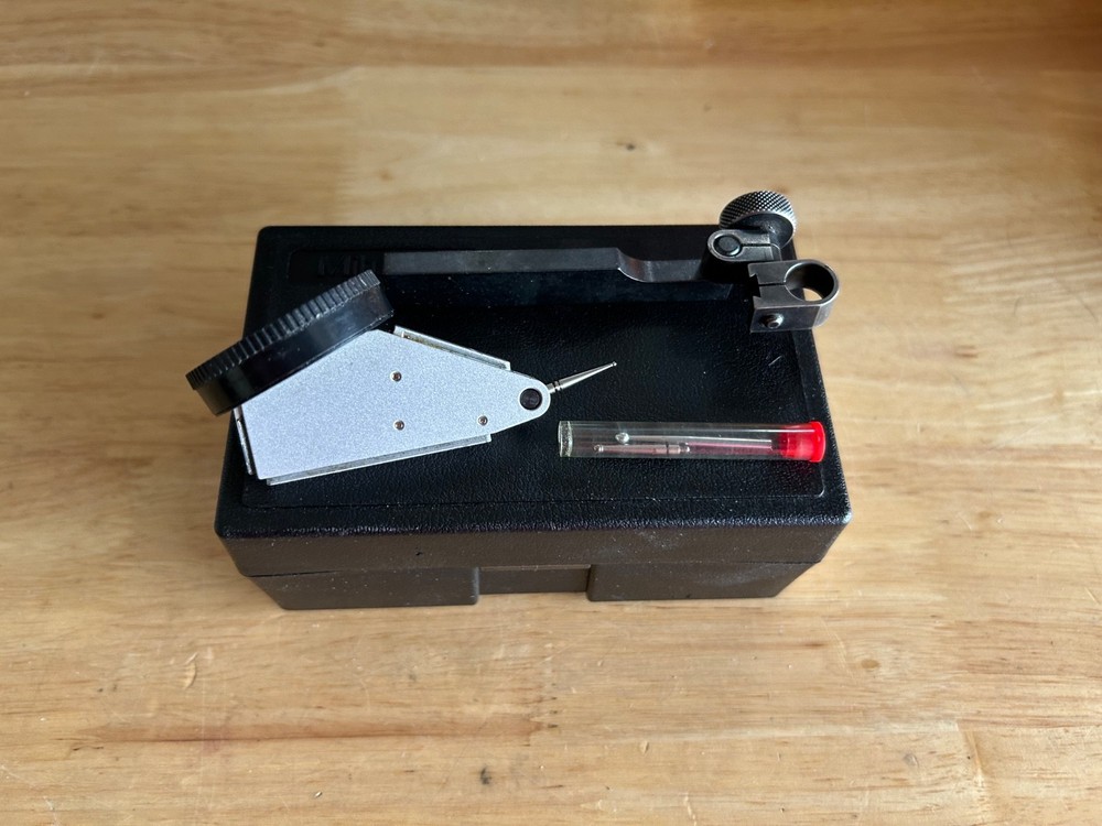 .0005” Mitutoyo Vertical Indicator.