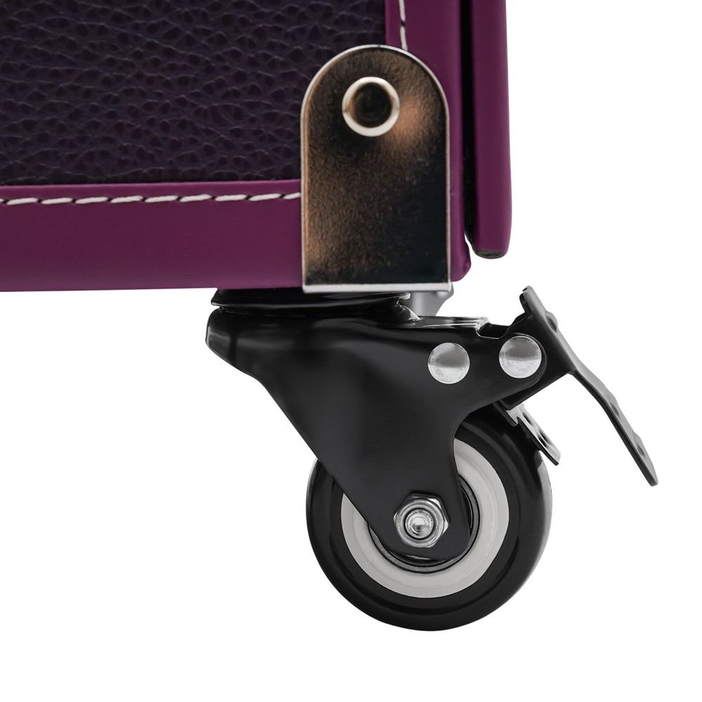 Large Rolling Cosmetic Case Makeup Trolley Rolling Makeup Case Waterproof