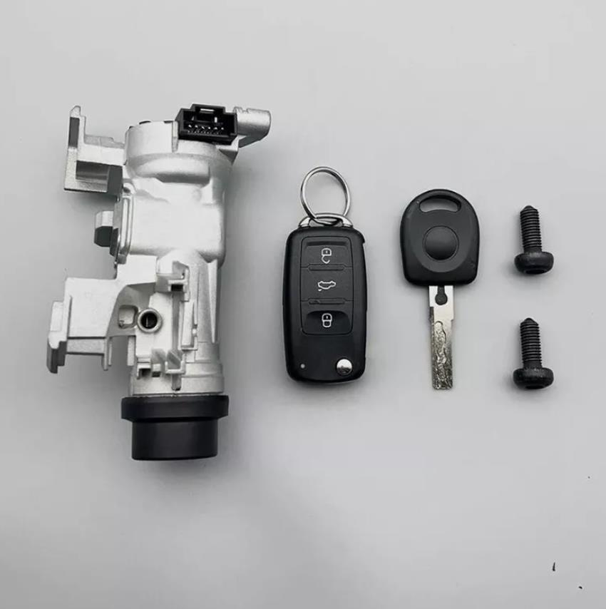 IGNITION SWITCH LOCK ASSEMBLY FOR VW JETTA 2006-2018 W/ REMOTE Control KEY SHELL