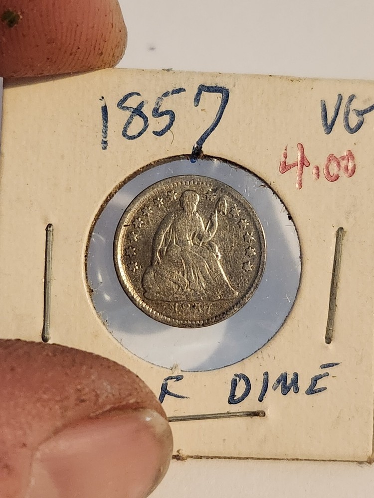 1857 seated liberty half dime