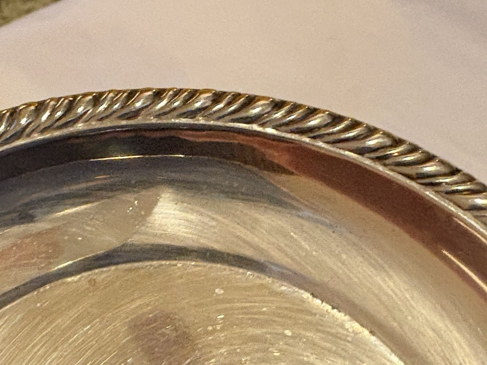 Solid Sterling Silver Vintage Nut Dish 3.25” 10.7 Grams