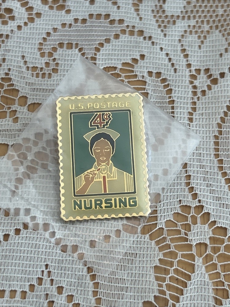 Nursing 4 Cent Stamp Pin~New