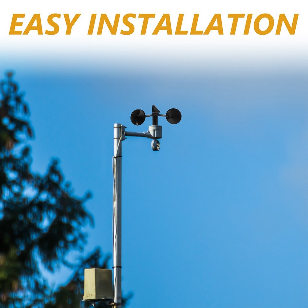 2 Pcs Wind Speed Measuring Device Direction Indicator Anemometer