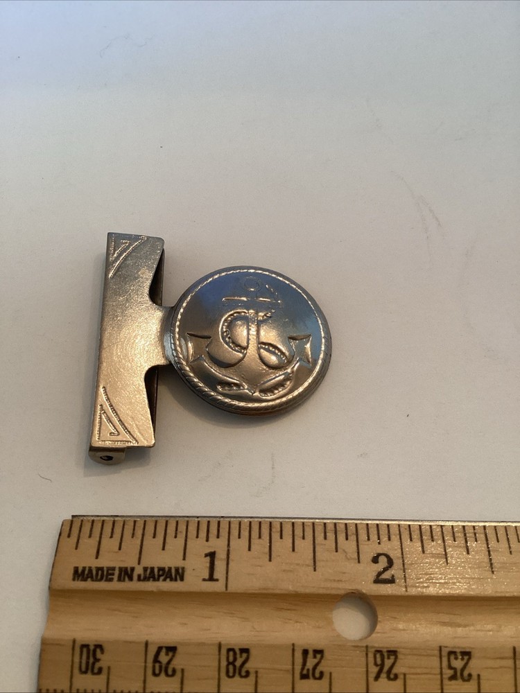 Solid Brass Anchor Lapel Snap On