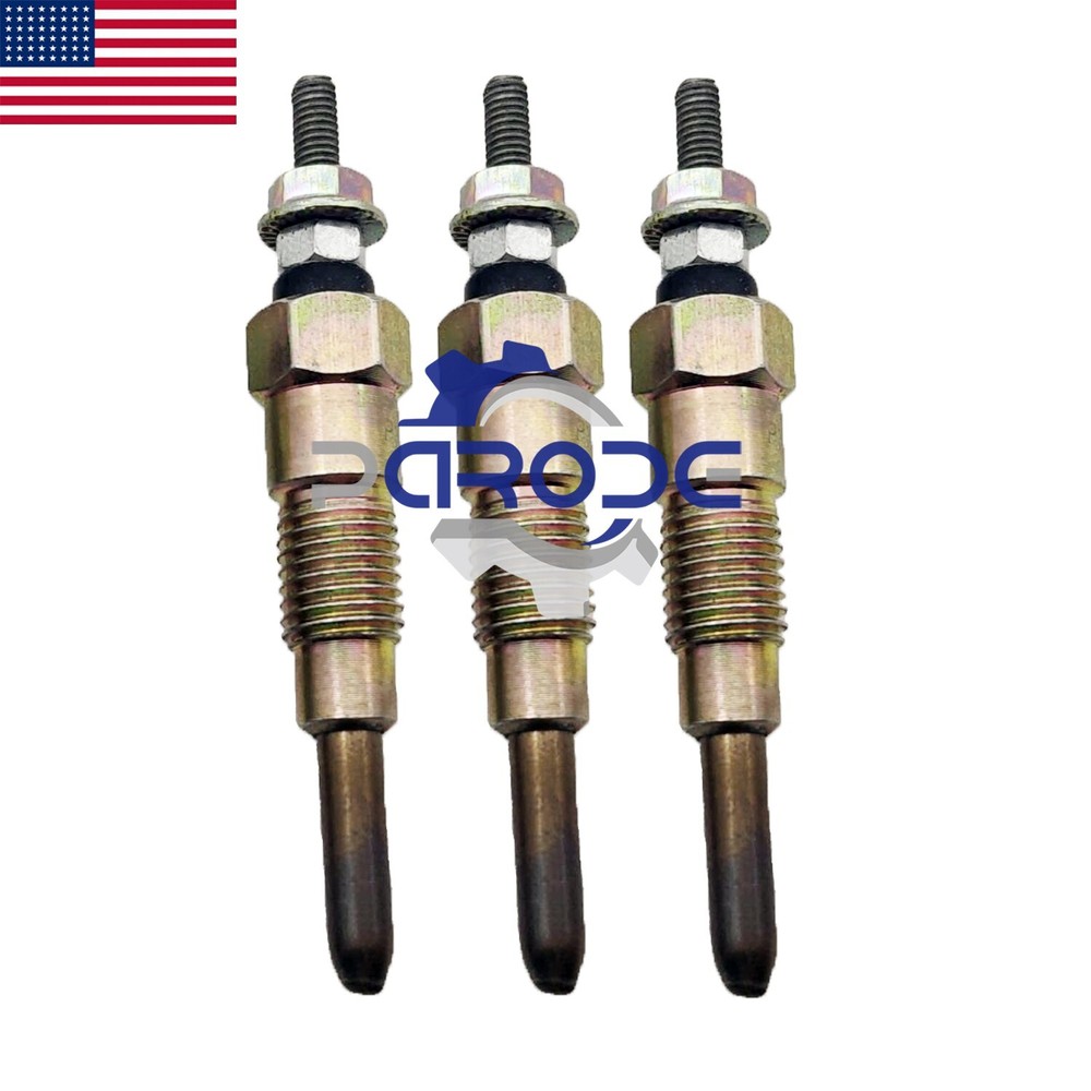 3 pcs Glow Plug for Yanmar 3TNM72 Engine