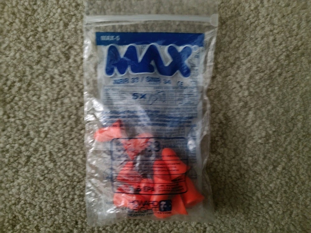 5 Pairs MAX 5 Earplugs
