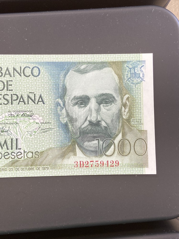 1979 spain 1000 peseta banknote cu
