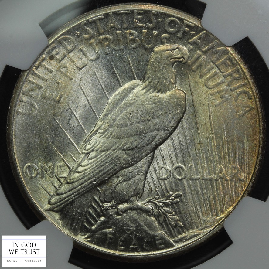 1927 Peace Silver Dollar $1 NGC MS 62