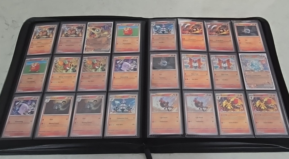 Obsidian Flames Complete Base Set w/ Reverse Holo & Binder - 382 Cards