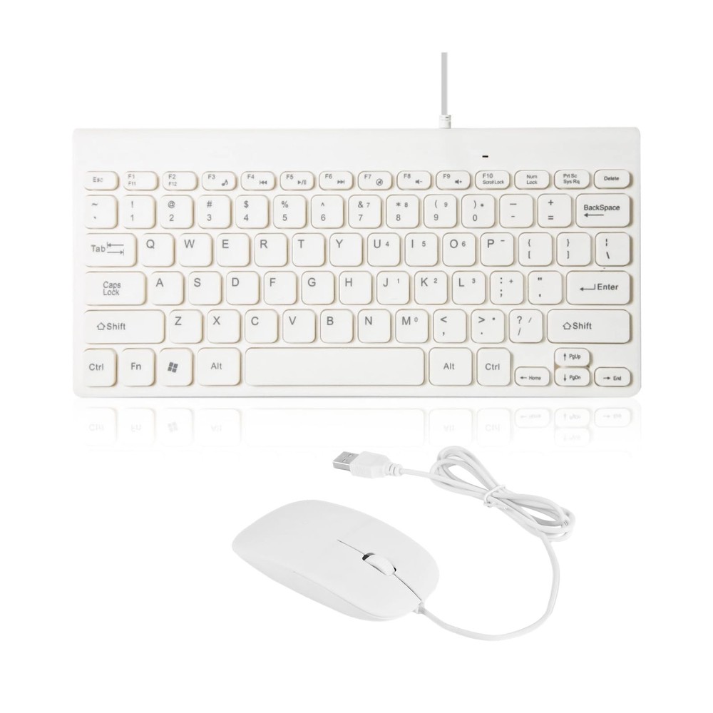 USB Wired Keyboard & Mouse Combo - Ultra-Thin Mini USB Mouse and Keyboard Com...