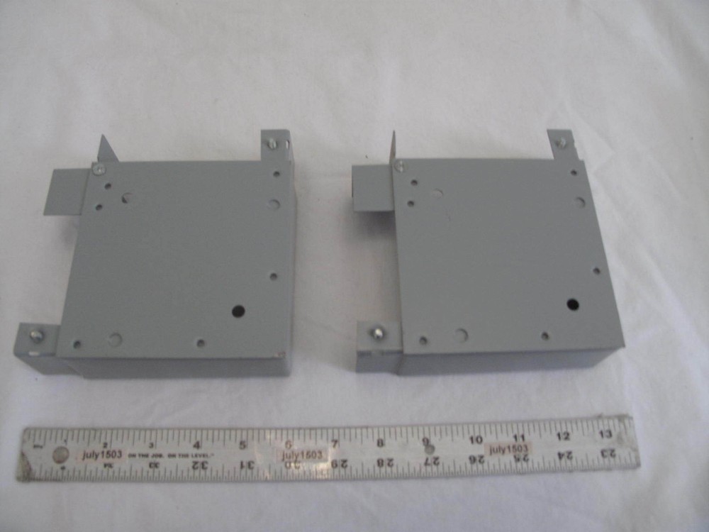 (2) Wiremold G4011 Flat Elbow Gray Surface Raceway - NO COVERS!