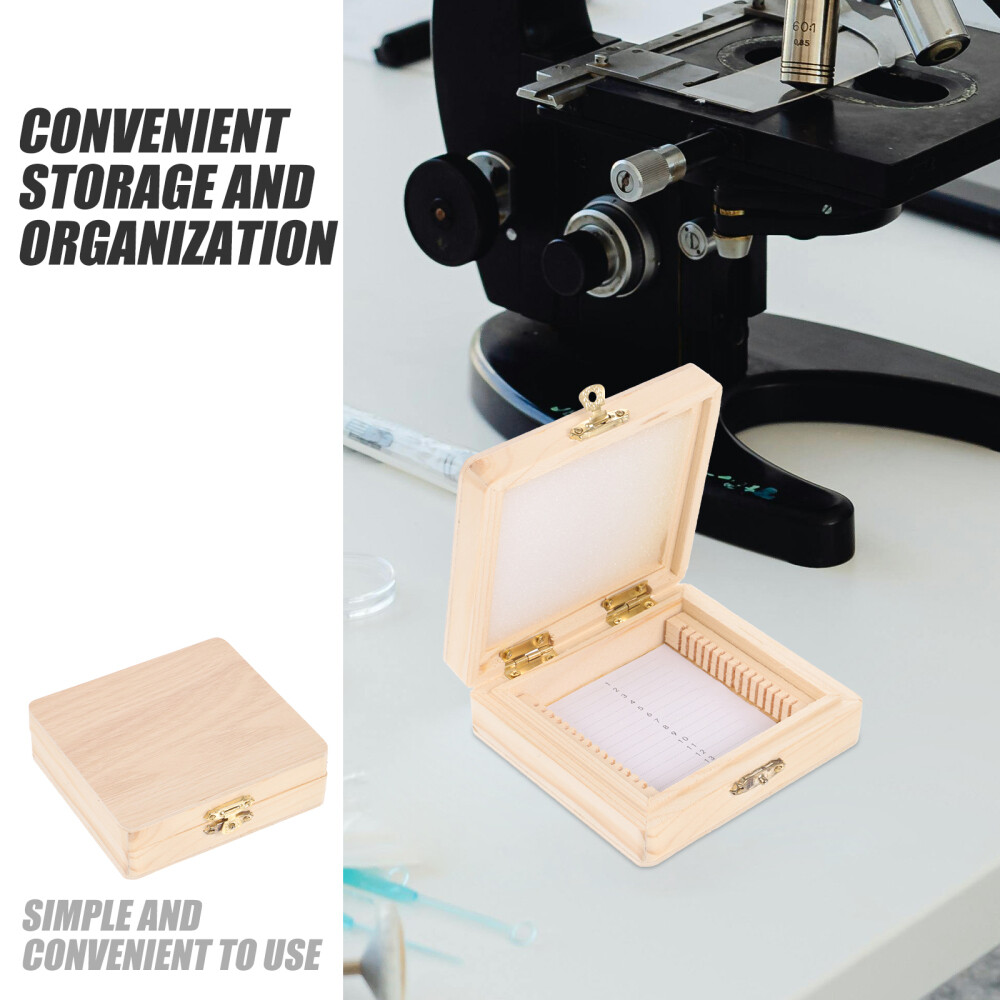Microscope Slide Organizer Specimens Storage Box Laboratory Slide Storage Holder