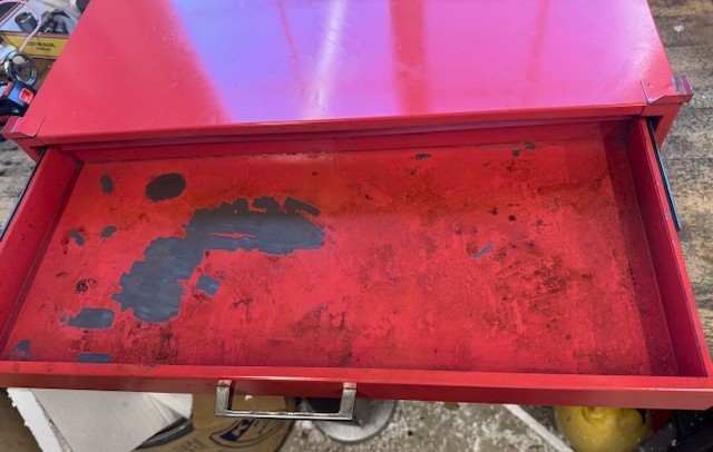 Vintage ATD Tools 3 Drawer Intermediate Middle Tool Box Toolbox With Keys